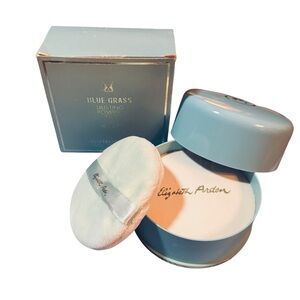 Blue Grass Elizabeth Arden Perfumed Dusting Powder 4.25 oz With Box